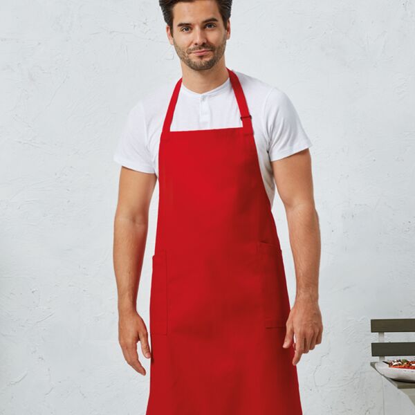 Premier Recycled Polyester and Fairtrade Organic Cotton Bib Apron Thumbnail
