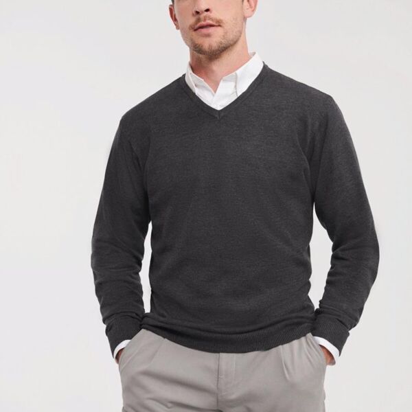 V- NECK KNITTED PULLOVER Thumbnail