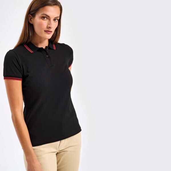 LADIES CLASSIC FIT TIPPED POLO Thumbnail