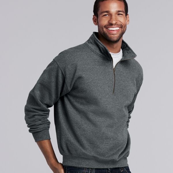 Gildan Heavy Blend™ Vintage Zip Neck Sweatshirt Thumbnail