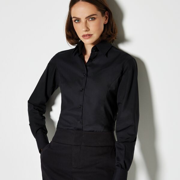 Kustom Kit Ladies Long Sleeve Tailored Business Shirt Thumbnail