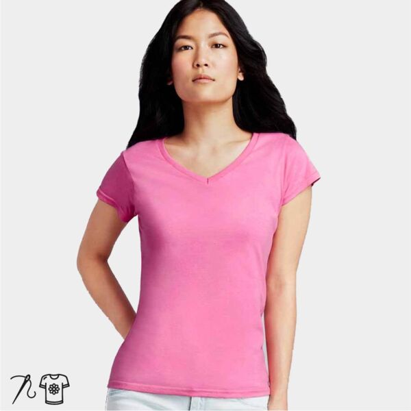 SoftStyle® Ladies V Neck T-Shirt Thumbnail