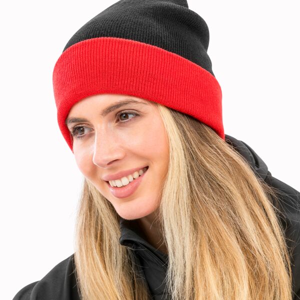 Result Genuine Recycled Black Compass Beanie Thumbnail