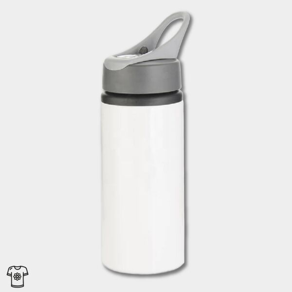 Handled Water Bottle 650ml - White. Thumbnail