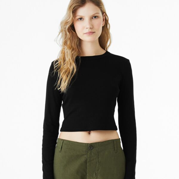 Bella Micro Rib L/S Baby Tee Thumbnail