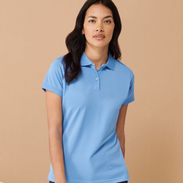 Henbury Ladies Coolplus® Wicking Piqué Polo Shirt with Nickname Thumbnail