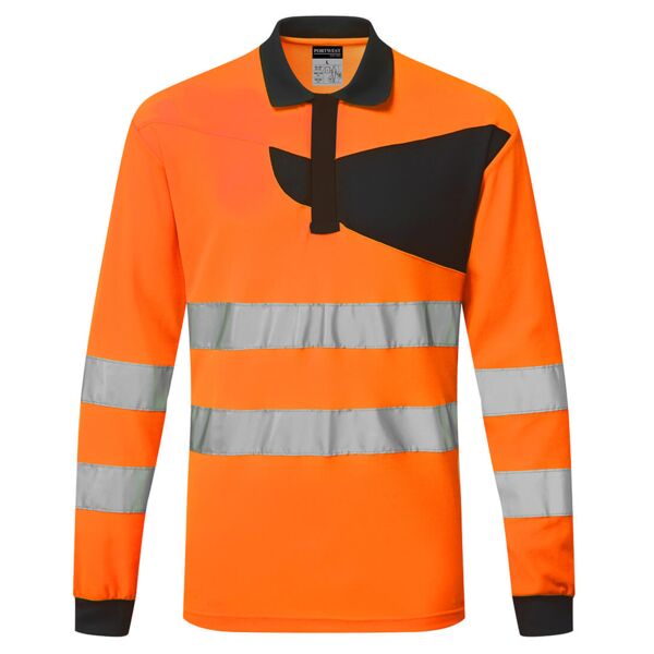 PW2 Hi-Vis Polo Shirt L/S Thumbnail
