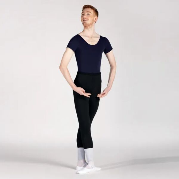 Male Short Sleeve Scoop Neck Leotard Thumbnail
