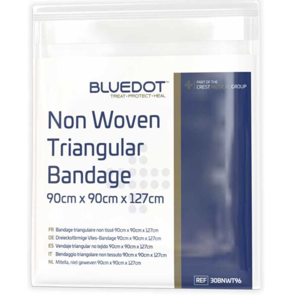 Blue Dot Non-Woven Triangular Bandage 90cm x 90cm x 127cm Thumbnail