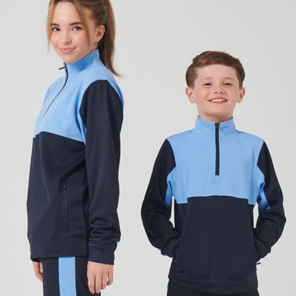 Finden and Hales Kids 1/4 Zip Tracksuit Top with Nickname Thumbnail