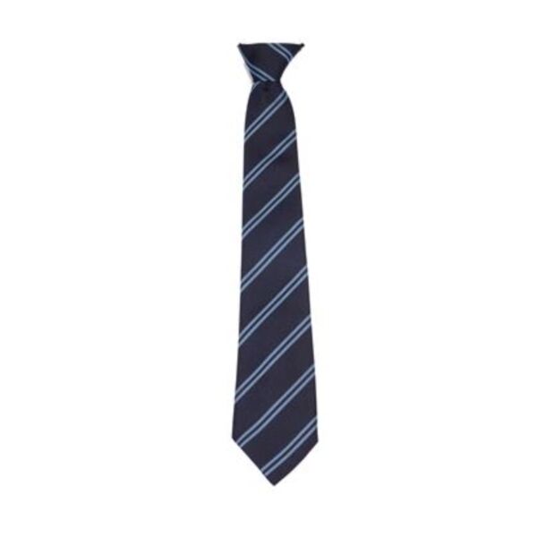 Hallside Primary Clip-On Tie (Twin Stripe with Clip 14") Thumbnail