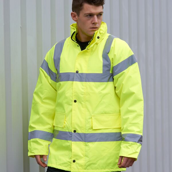 Portwest Hi-Vis Traffic Jacket with Nickname Thumbnail