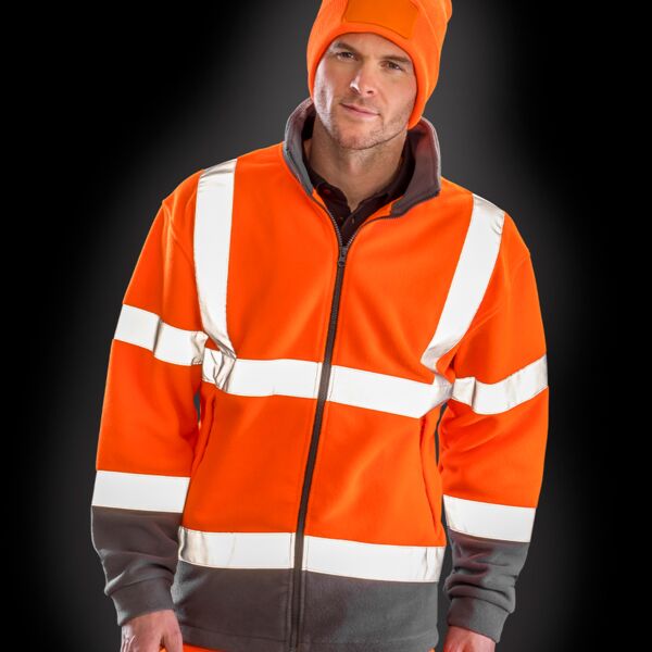 Result Safe-Guard Hi-Vis Micro Fleece Jacket (R329X) Thumbnail