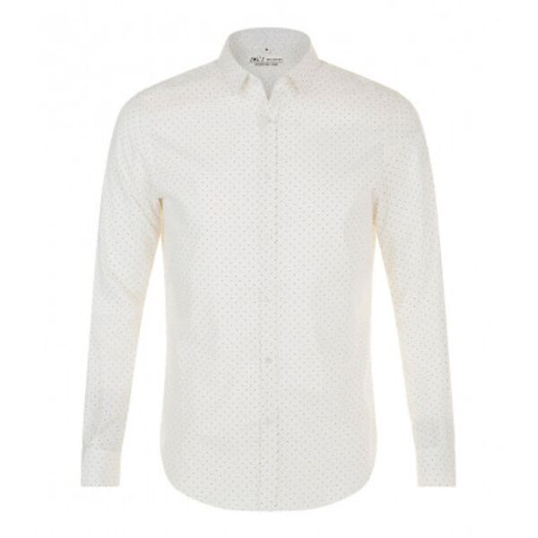 SOL'S Becker Polka Dot Long Sleeve Poplin Shirt Thumbnail