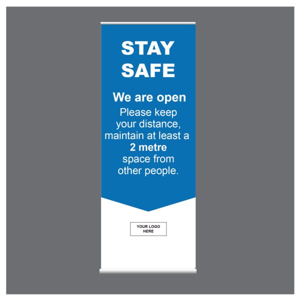 STAY SAFE Coronavirus Pop-Up Banner Thumbnail