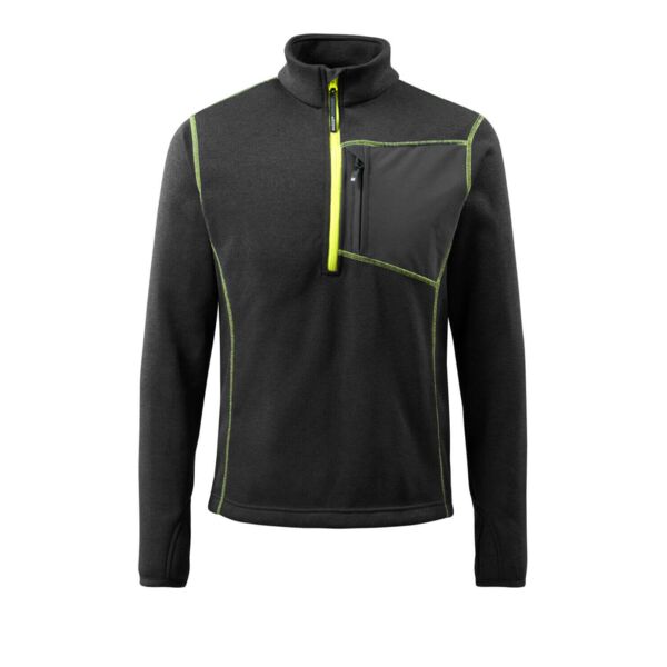 Mascot Knitted Jumper with Half Zip Thumbnail