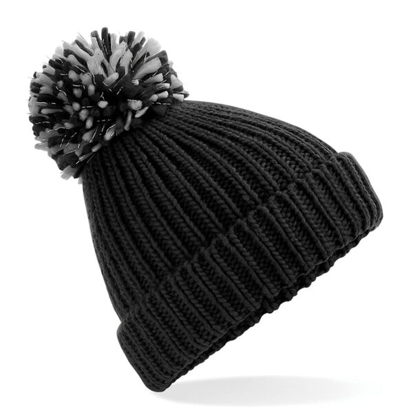 Shimmer pom pom beanie Thumbnail